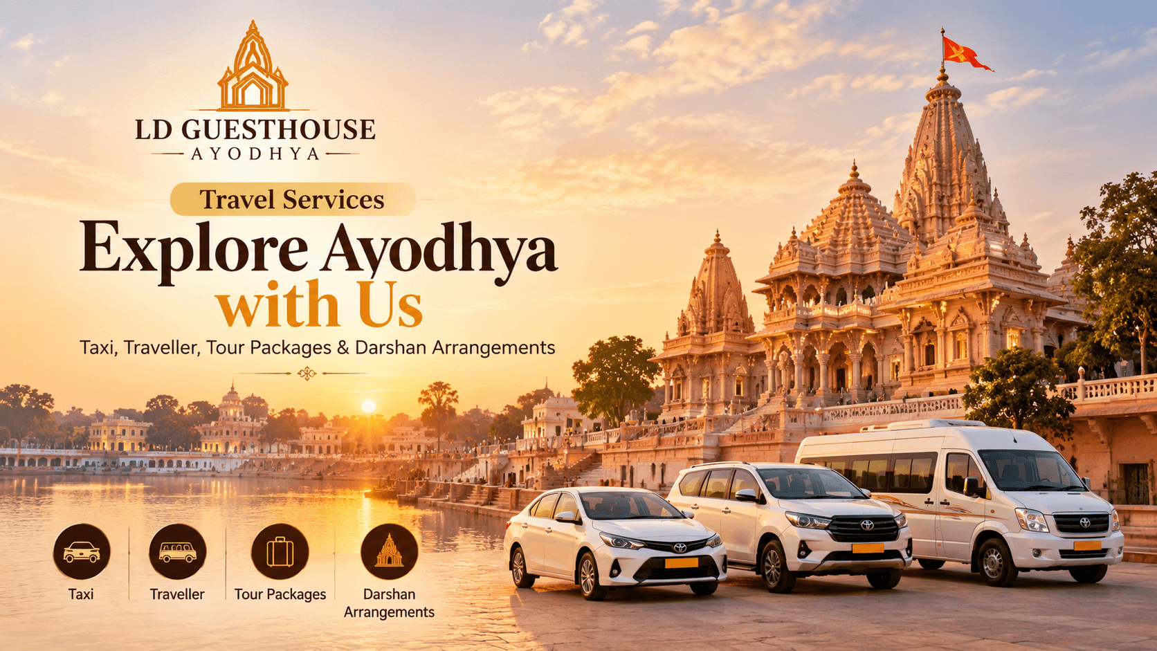 Explore Ayodhya with Us — taxi, traveller and darshan services
